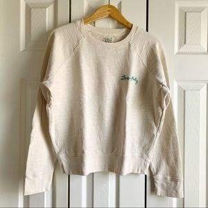 J CREW Cream Long Sleeve Shirt